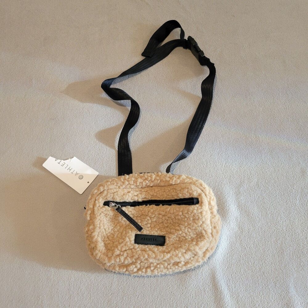 Athleta All About Shearling Belt Bag NWT